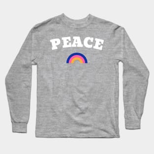 Peace Rainbow Retro Long Sleeve T-Shirt